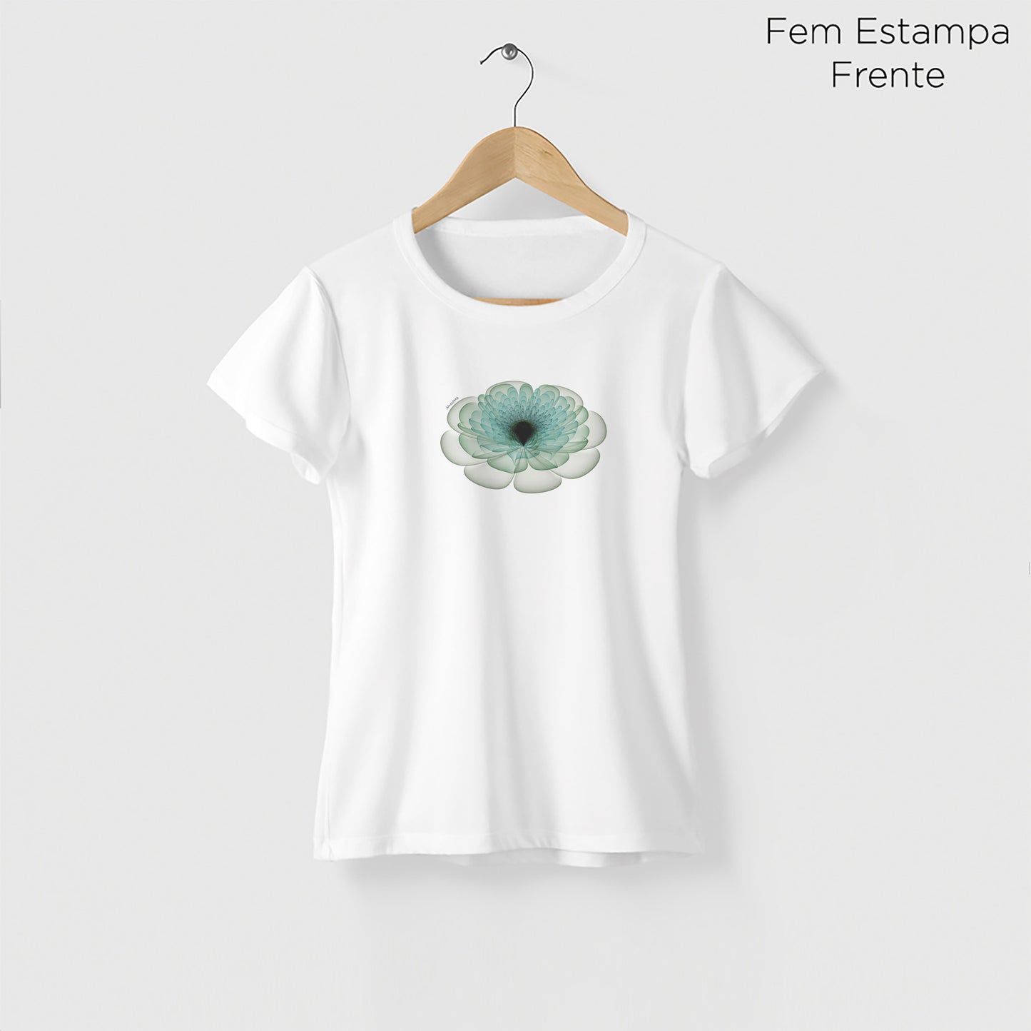 Camiseta Amazônia FLORAL - BRANCO - cód 0767