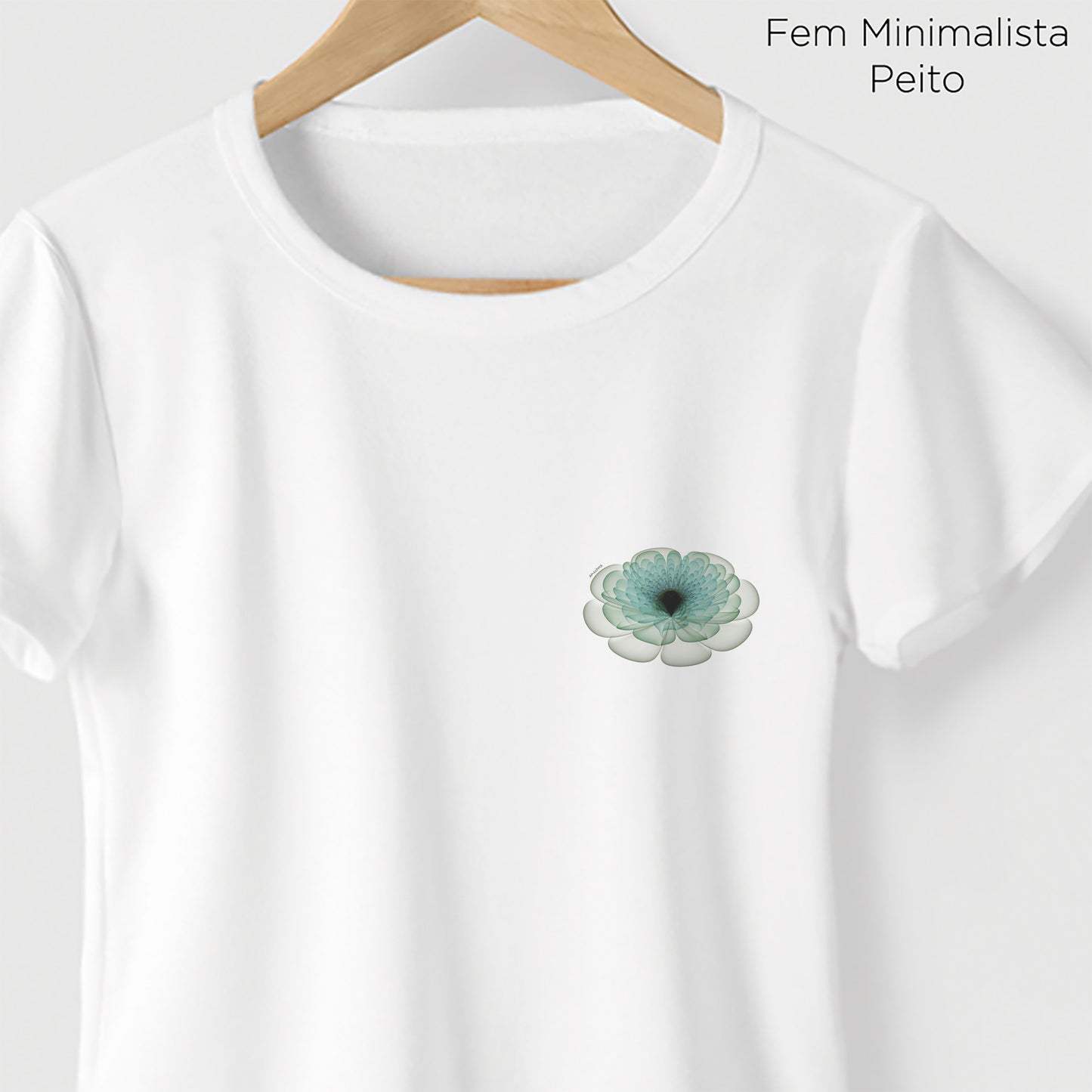 Camiseta Amazônia FLORAL - BRANCO - cód 0767