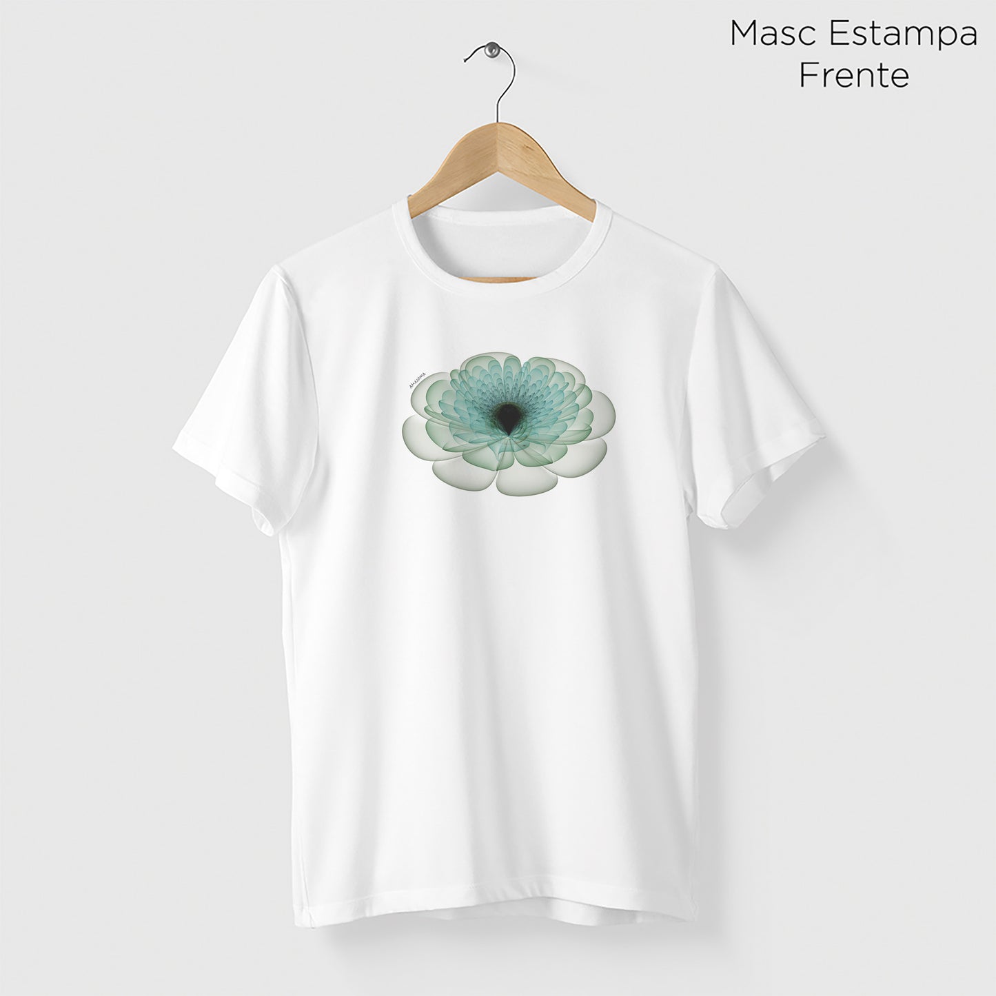 Camiseta Amazônia FLORAL - BRANCO - cód 0767