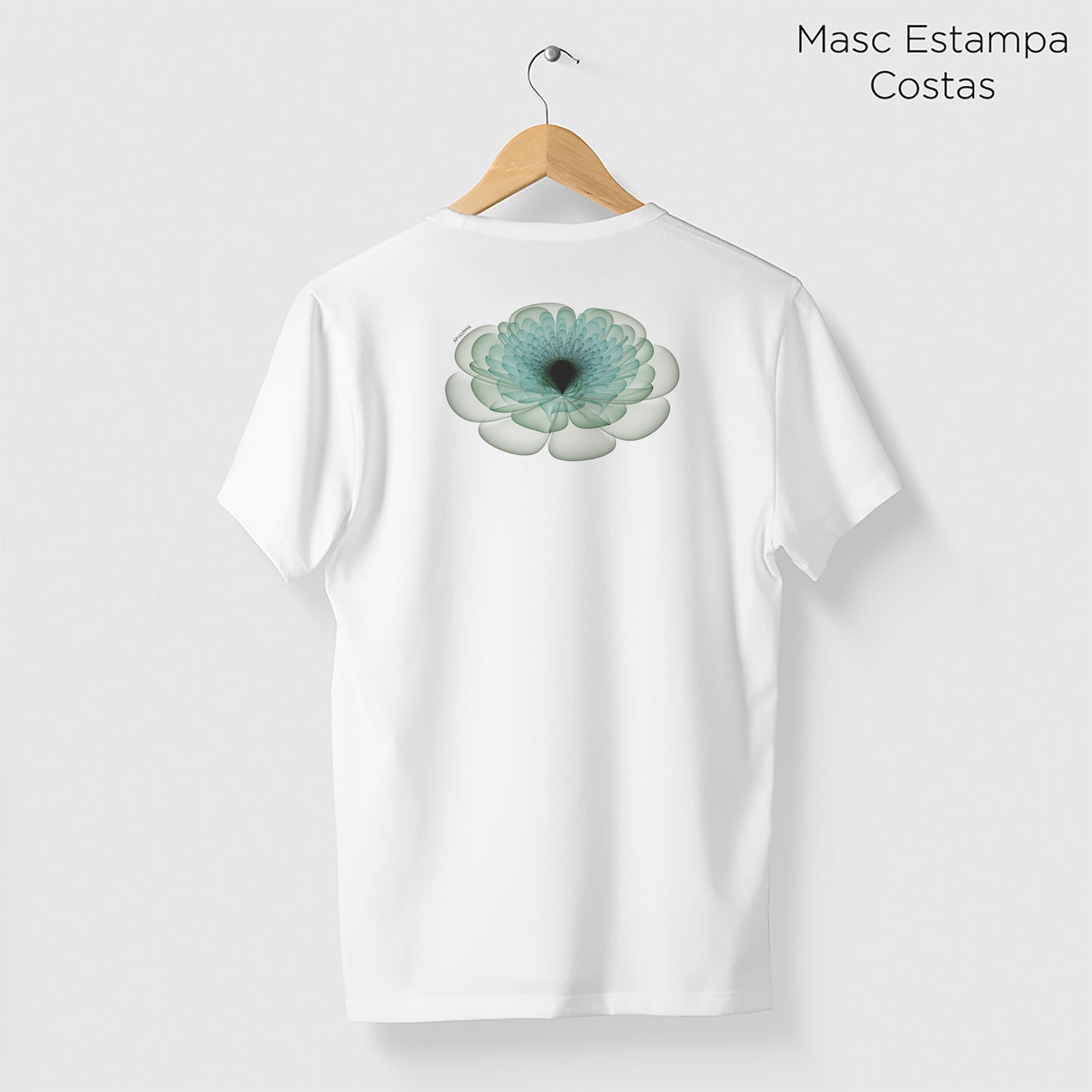 Camiseta Amazônia FLORAL - BRANCO - cód 0767