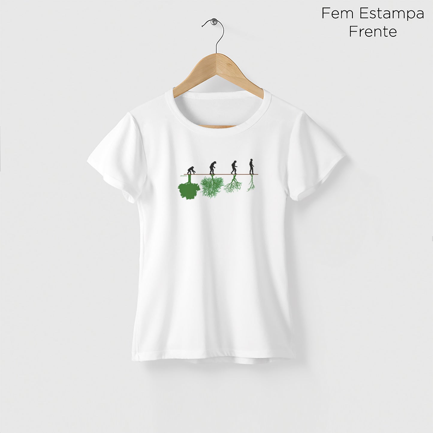 Camiseta Amazônia ASSIM CAMINHA A HUMANIDADE - BRANCO - cód 0789
