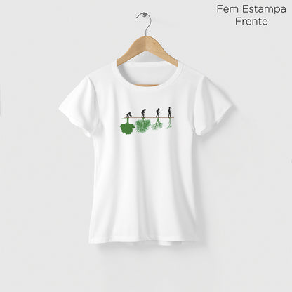 Camiseta Amazônia ASSIM CAMINHA A HUMANIDADE - BRANCO - cód 0789