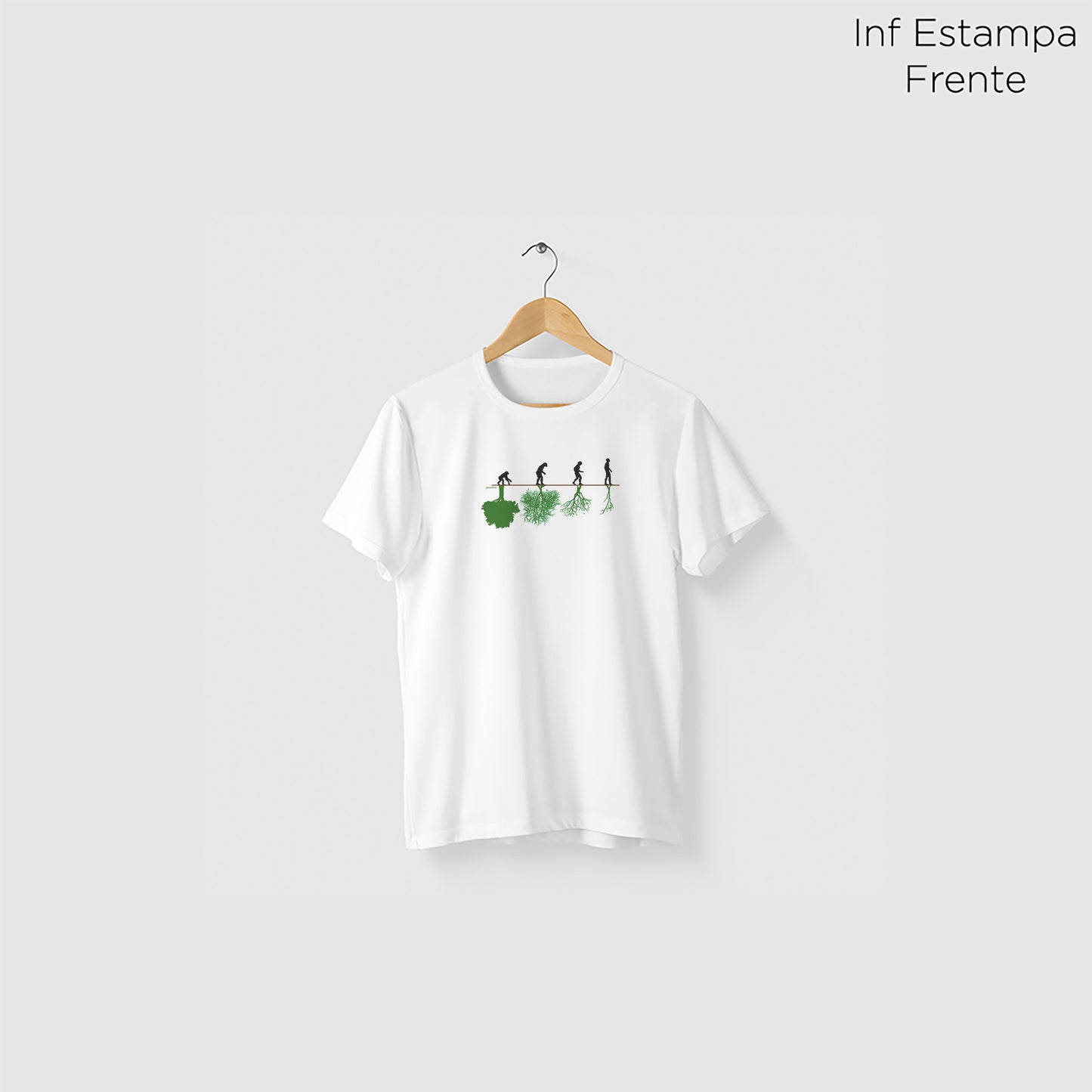 Camiseta Amazônia ASSIM CAMINHA A HUMANIDADE - BRANCO - cód 0789