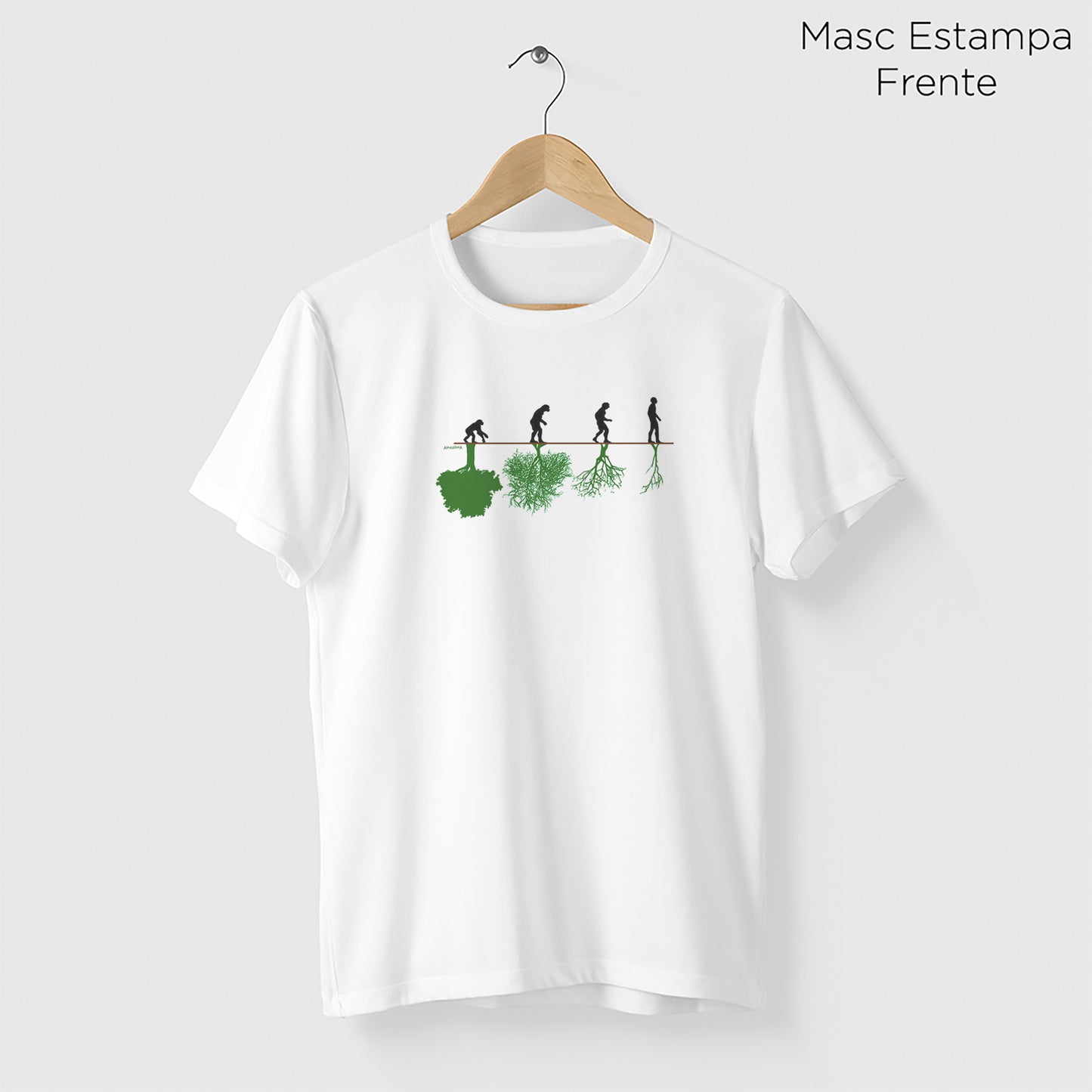 Camiseta Amazônia ASSIM CAMINHA A HUMANIDADE - BRANCO - cód 0789