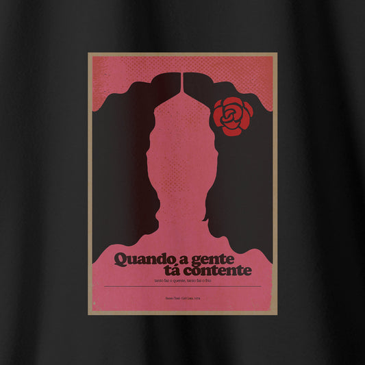Camiseta Amazônia MPB GAL COSTA - PRETO - cód 10052