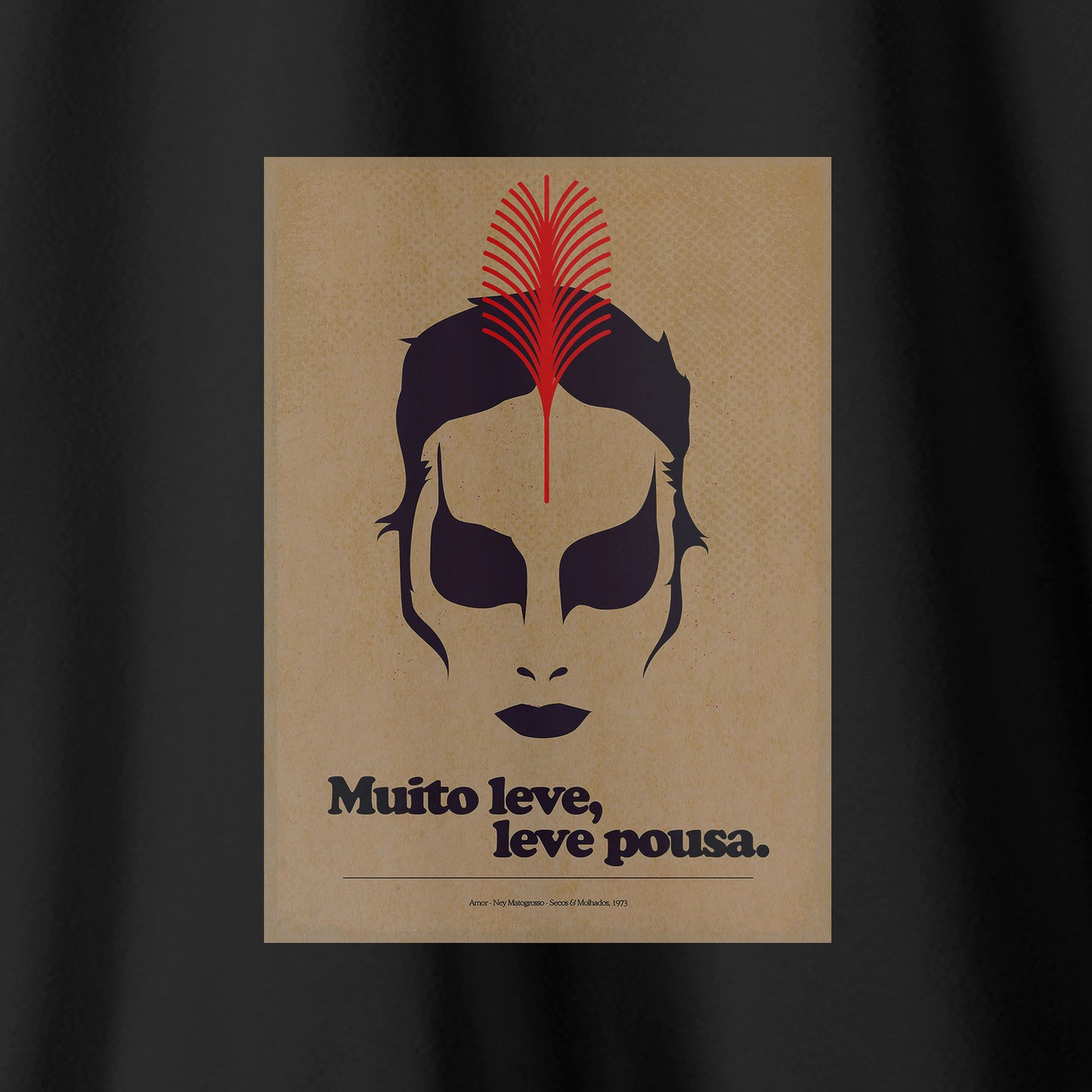 Camiseta Amazônia MPB NEY MATOGROSSO - PRETO - cód 10060