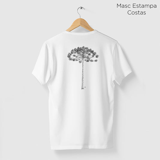 Camiseta Amazônia ARAUCÁRIA - BRANCO - cód 10502