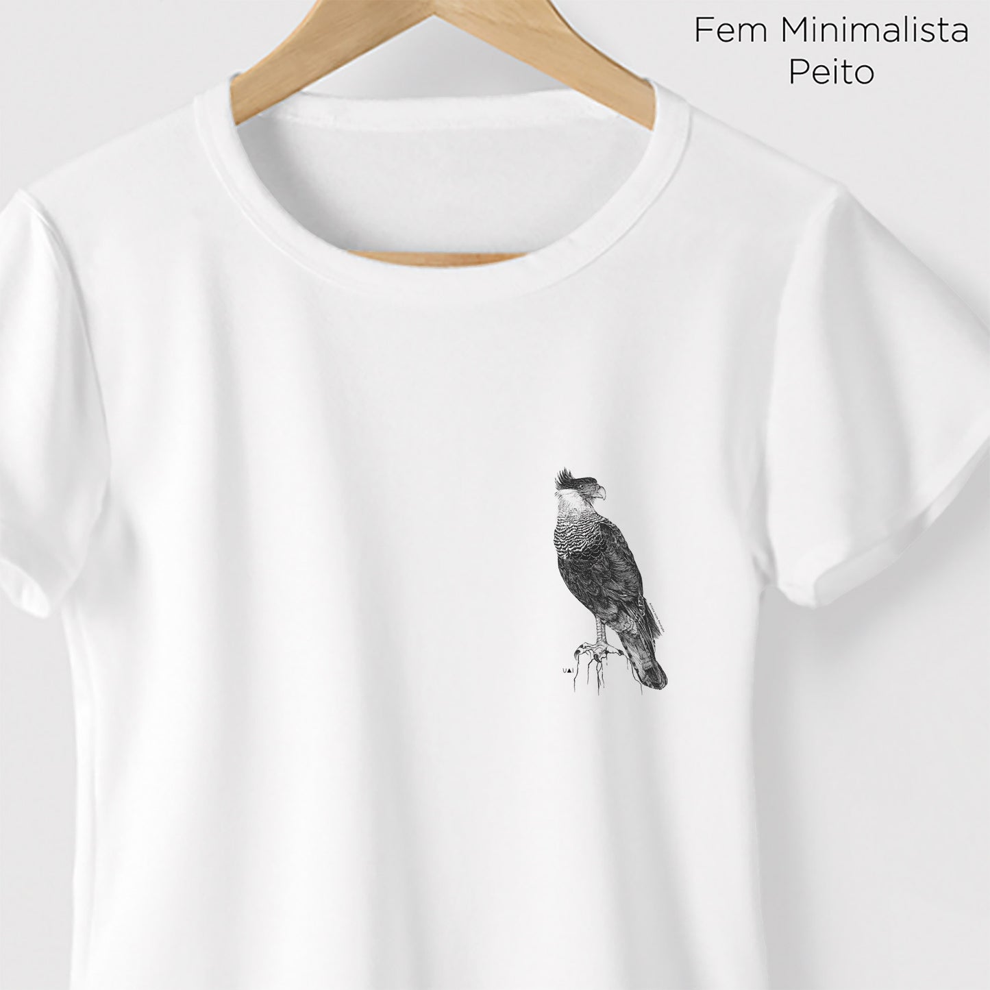 Camiseta Amazônia CARCARÁ - BRANCO - cód 10551