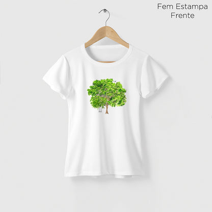 Camiseta Amazônia PAU-BRASIL - BRANCO - cód 10557