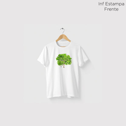 Camiseta Amazônia PAU-BRASIL - BRANCO - cód 10557