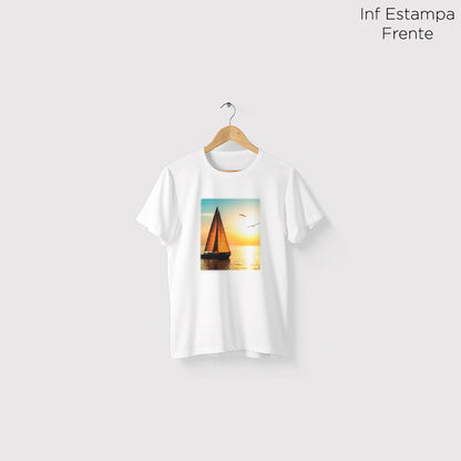 Camiseta Amazônia VELEIRO - BRANCO - cód 1133