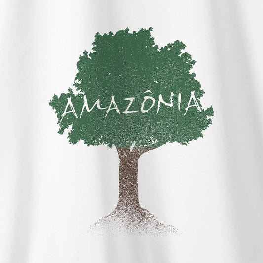 Camiseta Amazônia ÁRVORE TERRA - BRANCO - cód 1146