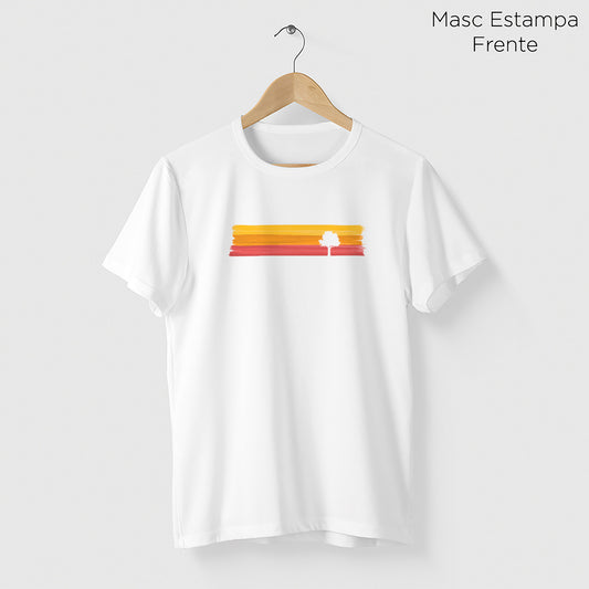 Camiseta Amazônia LISTRAS DE TINTA - BRANCO - cód 1153