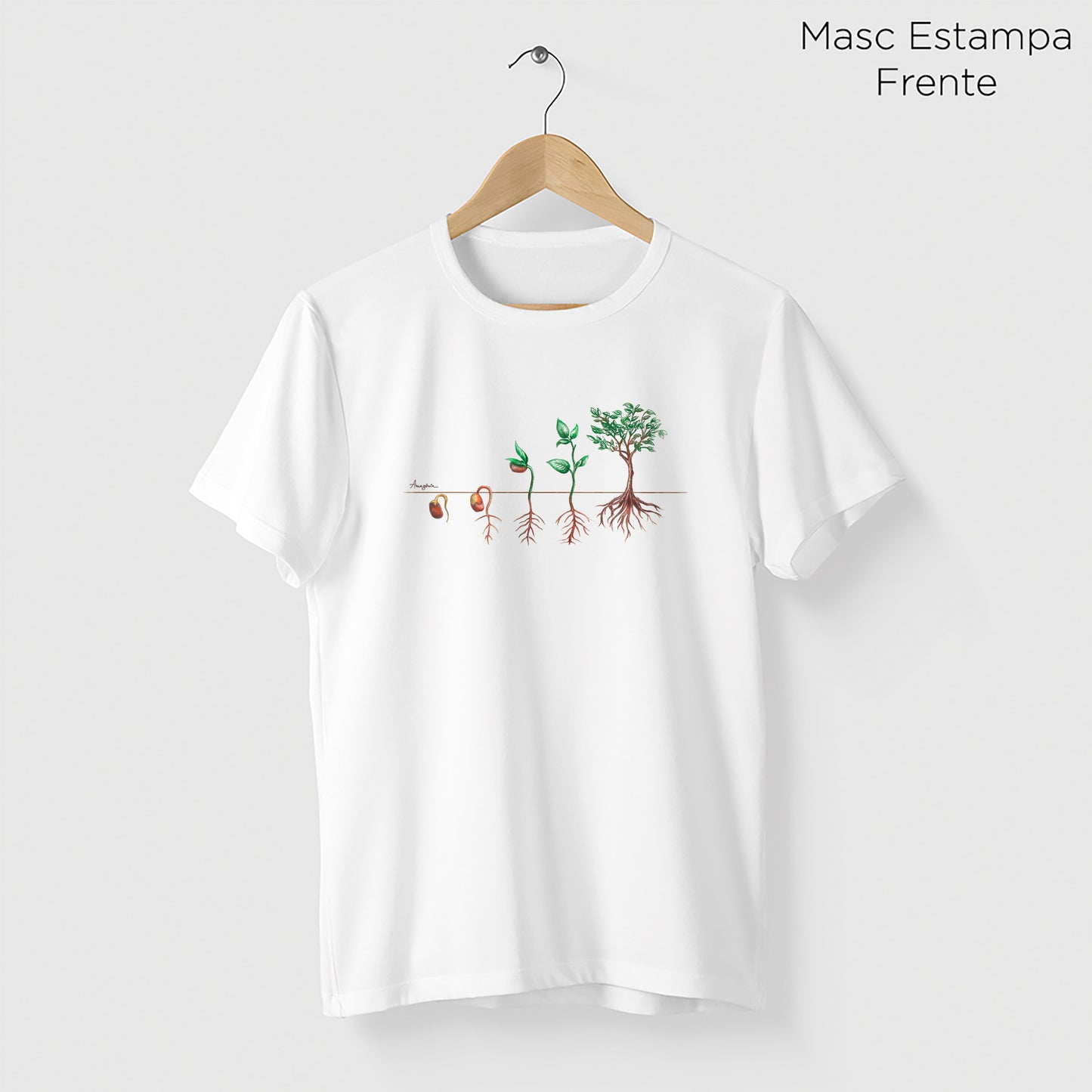 Camiseta Amazônia PLANTE UMA SEMENTE – BRANCO - cód 1168