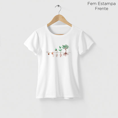 Camiseta Amazônia PLANTE UMA SEMENTE – BRANCO - cód 1168