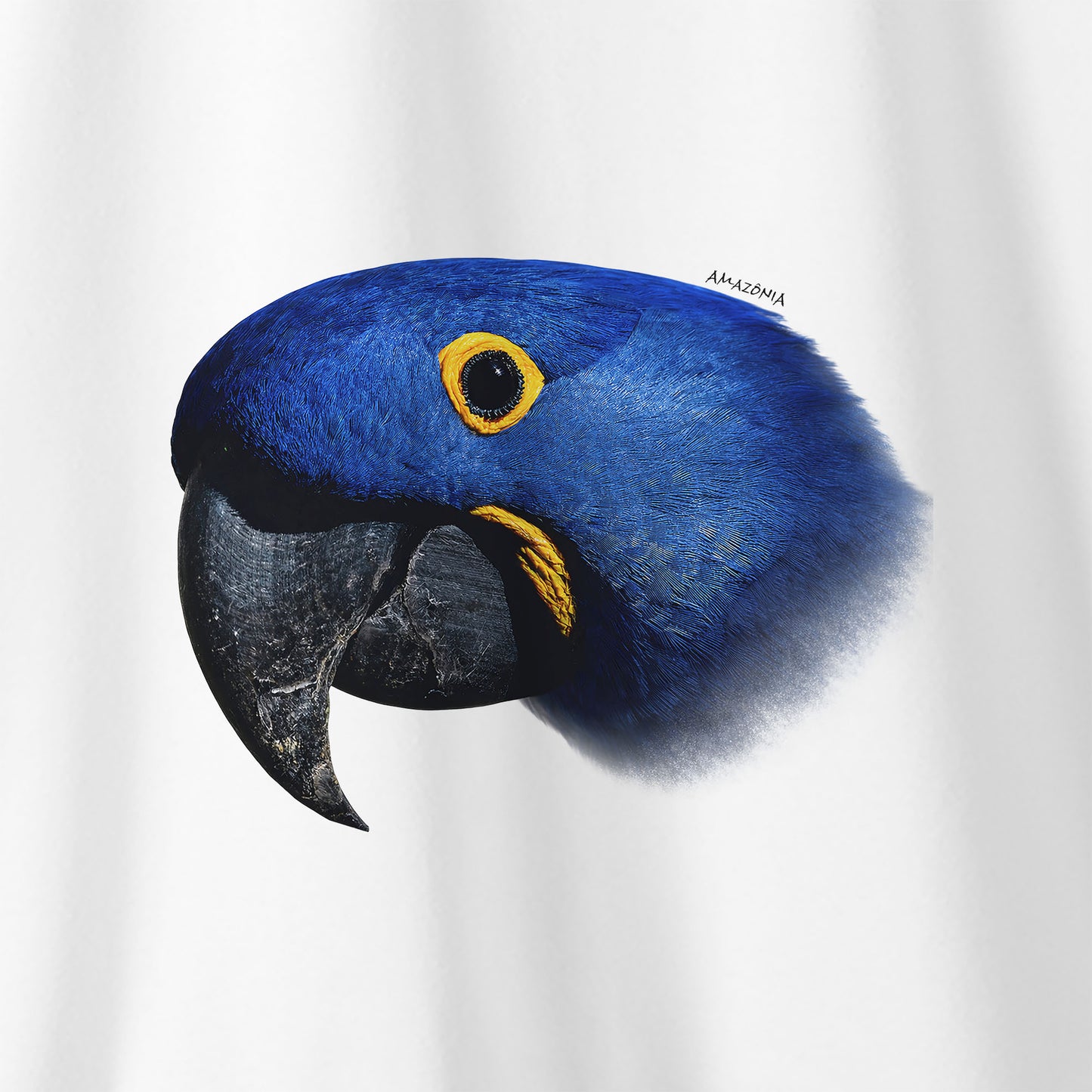Camiseta Amazônia ARARA AZUL - BRANCO - cód 0198