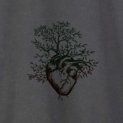 Camiseta Amazônia ISC ÁRVORE CORAÇÃO - CINZA ESTONADO - cód 0371