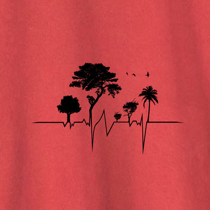 Camiseta Amazônia ISC ELETROCARDIO - VERMELHO ESTONADO - cód 0677