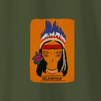 Camiseta Amazônia ORIGENS GUARANI - VERDE ESCURO - cód 10576
