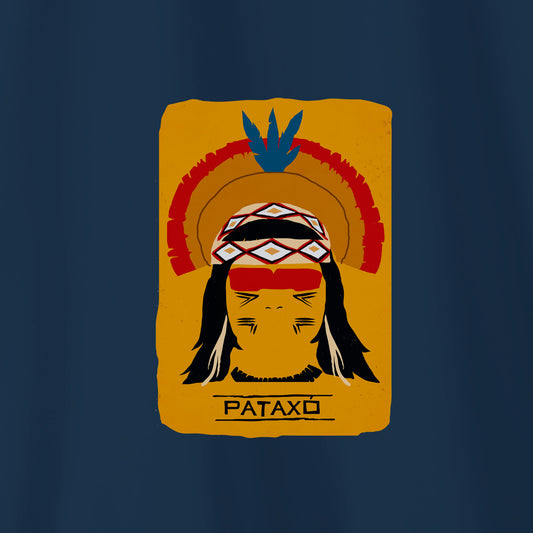 Camiseta Amazônia ORIGENS PATAXÓ - AZUL MARINHO - cód 10579