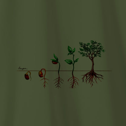 Camiseta Amazônia PLANTE UMA SEMENTE – VERDE ESCURO - cód 1168