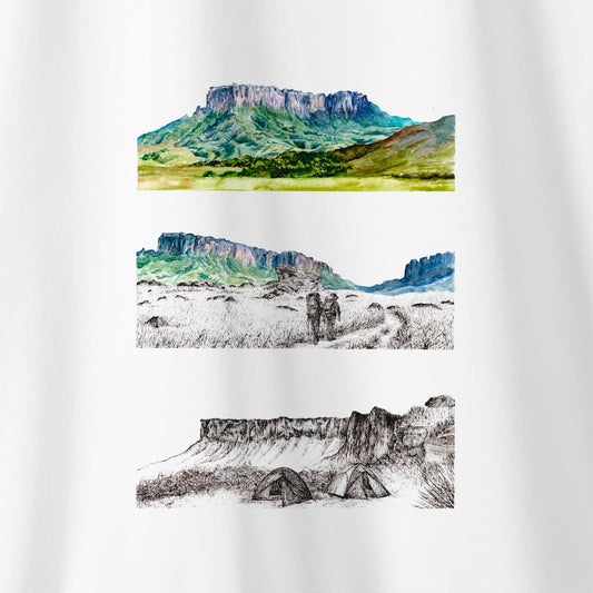 Camiseta Amazônia MONTE RORAIMA - BRANCO - cód 2012
