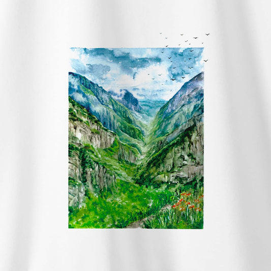 Camiseta Amazônia TRAVESSÃO SERRA DO CIPÓ - BRANCO - cód 2036