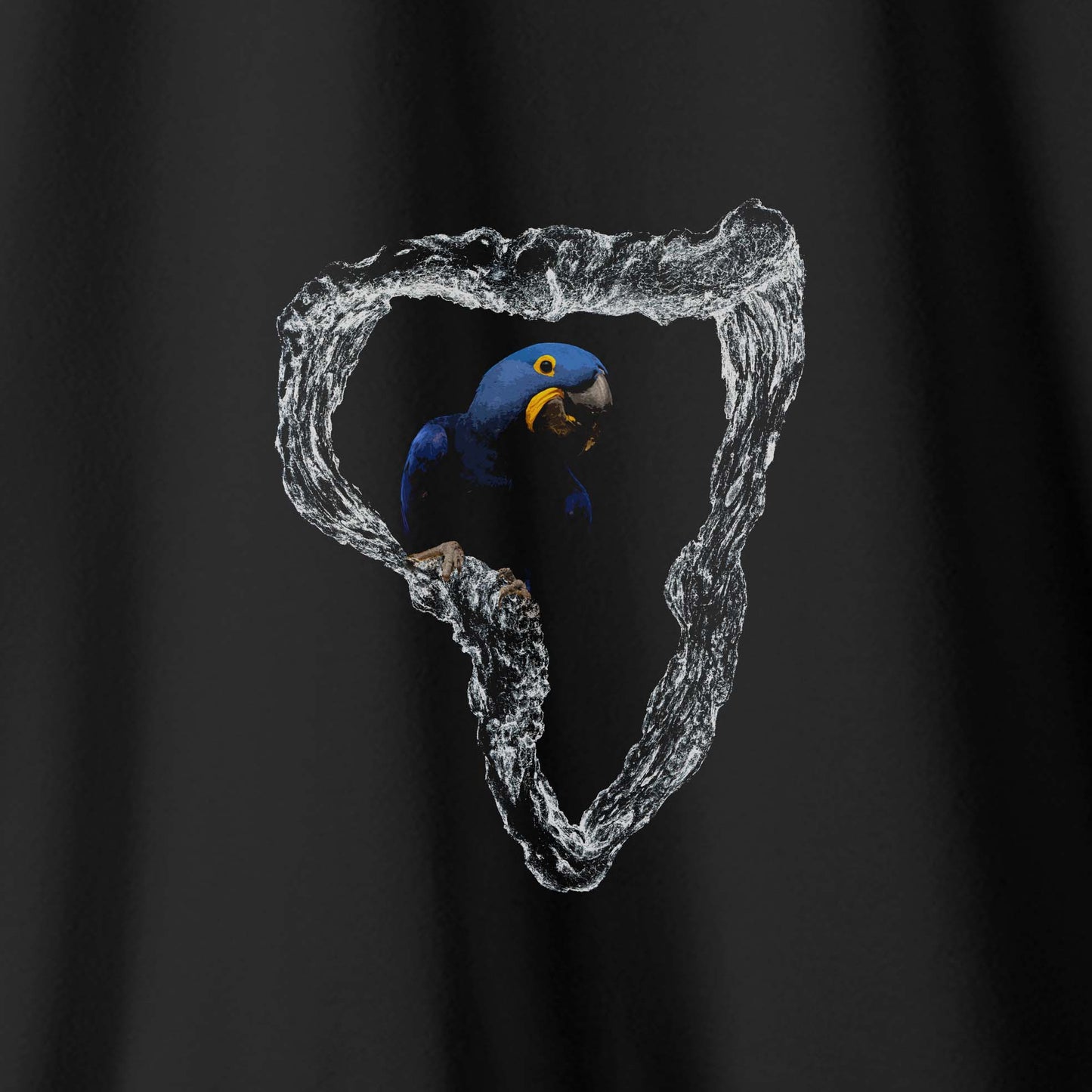 Camiseta Amazônia ONÇAFARI ARARA ÁRVORE - PRETO - cód 2070