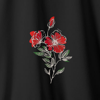 Camiseta Amazônia LINE FLOWER – PRETO - cód 2092