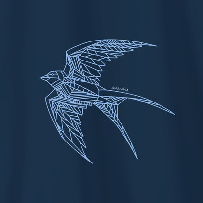Camiseta Amazônia ANDORINHA LINHAS - AZUL MARINHO - cód 2109