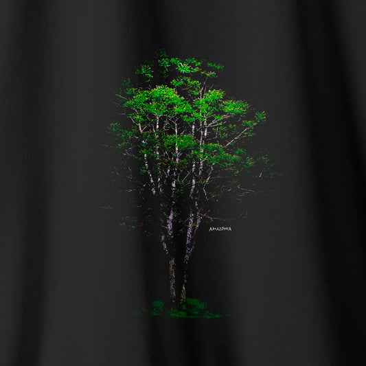 Camiseta Amazônia NOITE ÁRVORE - PRETO - cód 2121