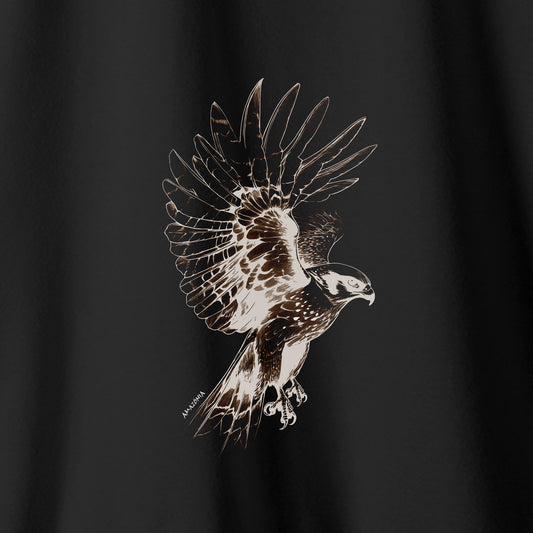 Camiseta Amazônia FALCÃO PEREGRINO - PRETO - cód 2122