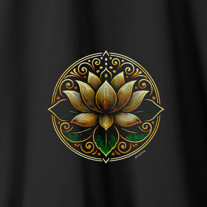 Camiseta Amazônia LOTUS MANDALA - PRETO - cód 2127