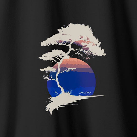Camiseta Amazônia BONSAI PAISAGEM - PRETO - cód 2135