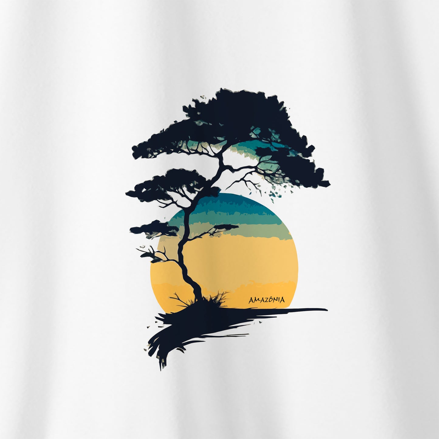 Camiseta Amazônia BONSAI PAISAGEM - BRANCO - cód 2135