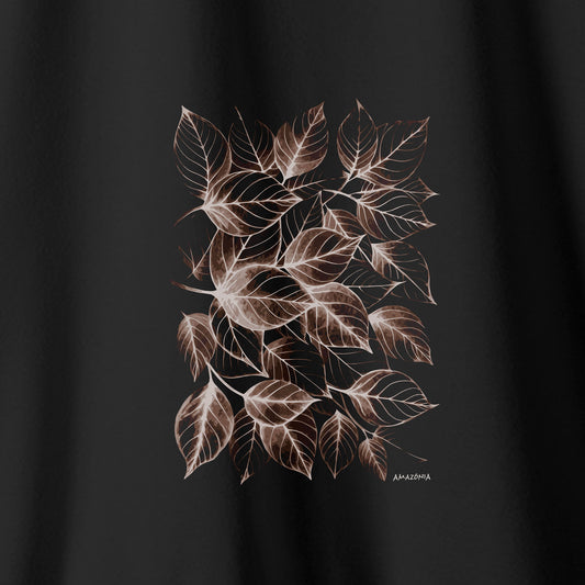 Camiseta Amazônia FLORAL - PRETO - cód 2136