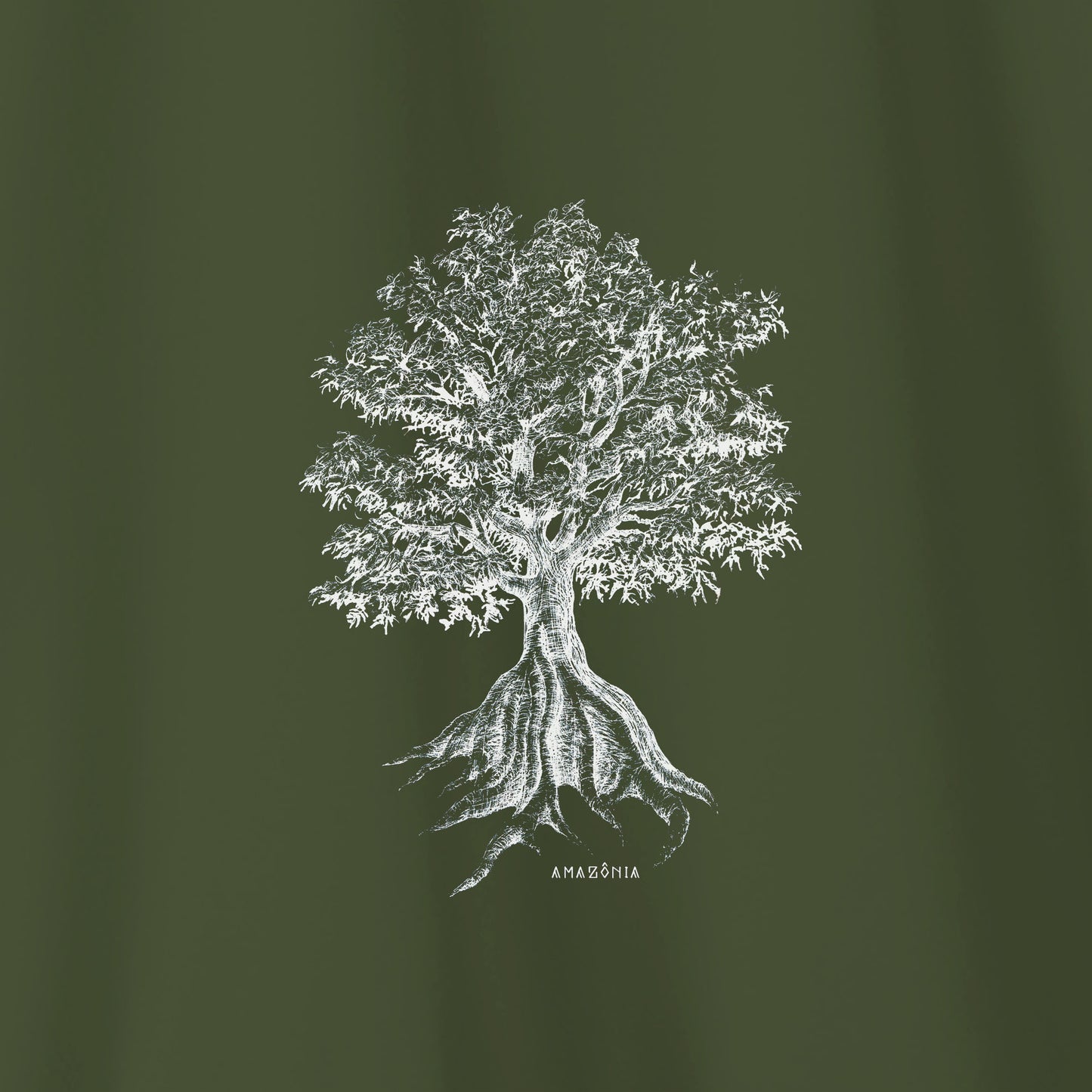 Camiseta Amazônia SUMAÚMA - VERDE ESCURO - cód 2139