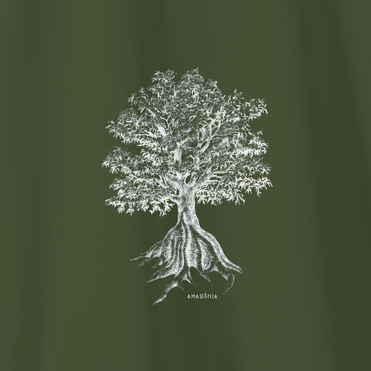 Camiseta Amazônia SUMAÚMA - VERDE ESCURO - cód 2139