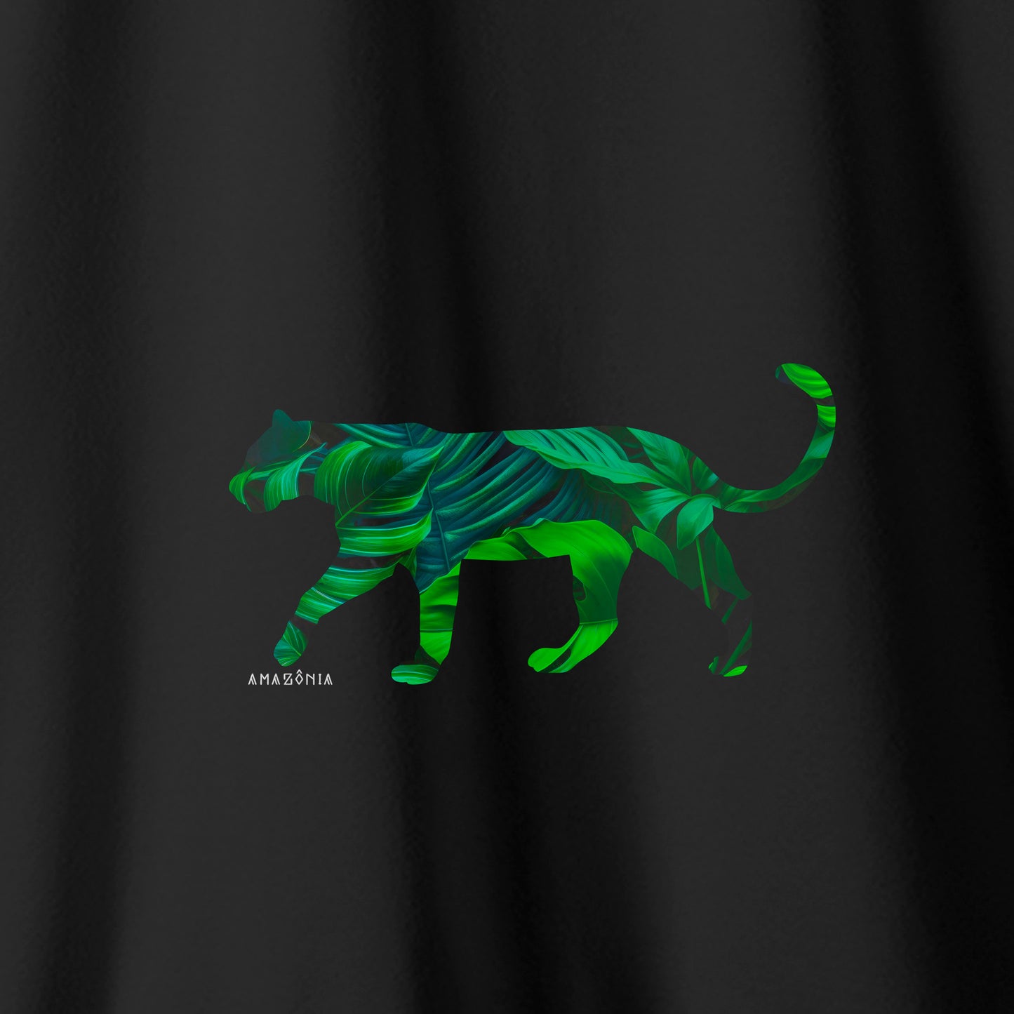 Camiseta Amazônia FAUNA FLORA - PRETO - cód 2150