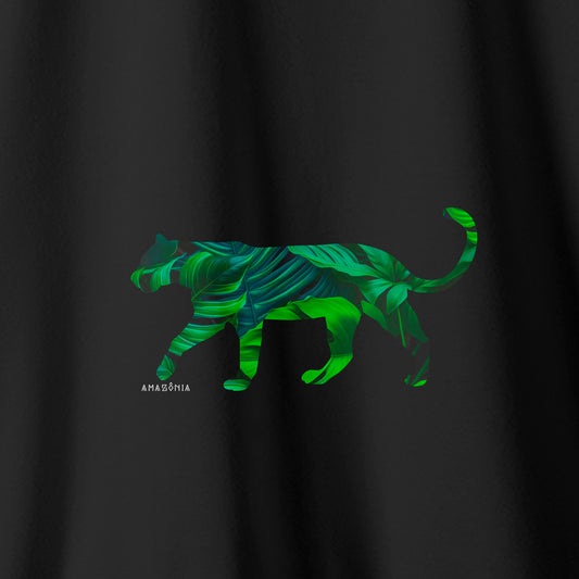 Camiseta Amazônia FAUNA FLORA - PRETO - cód 2150