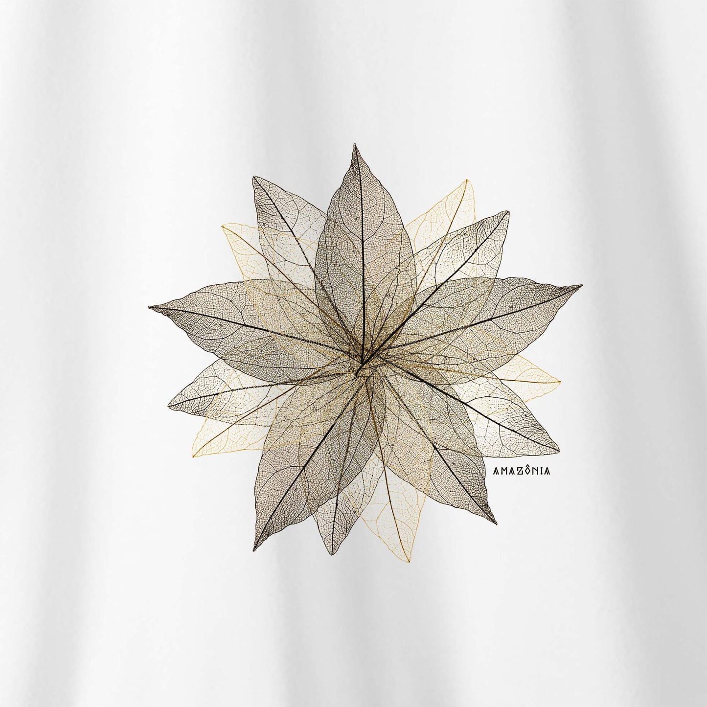 Camiseta Amazônia ARTE FOLHA - BRANCO - cód 2151