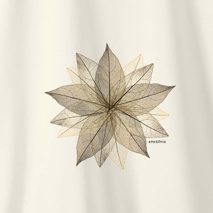 Camiseta Amazônia ARTE FOLHA - OFF WHITE - cód 2151