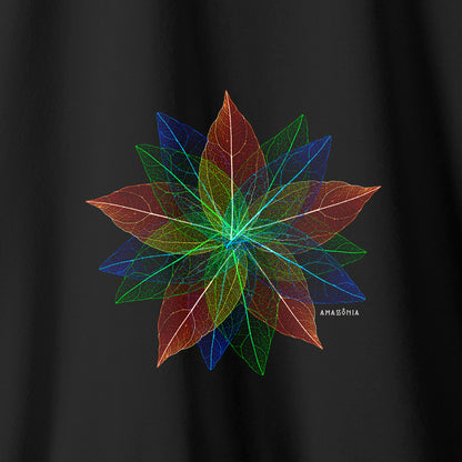 Camiseta Amazônia ARTE FOLHA - PRETO - cód 2151