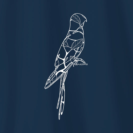 Camiseta Amazônia LINES MACAW - AZUL MARINHO - cód 2153