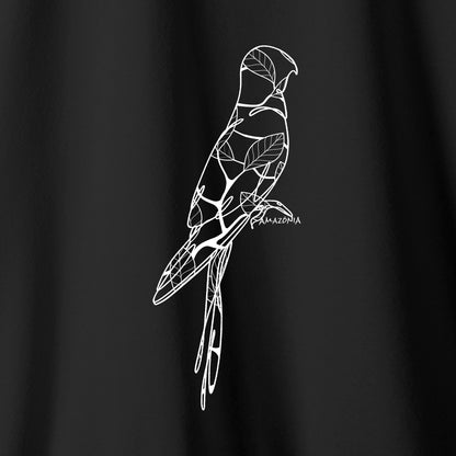 Camiseta Amazônia LINES MACAW - PRETO - cód 2153