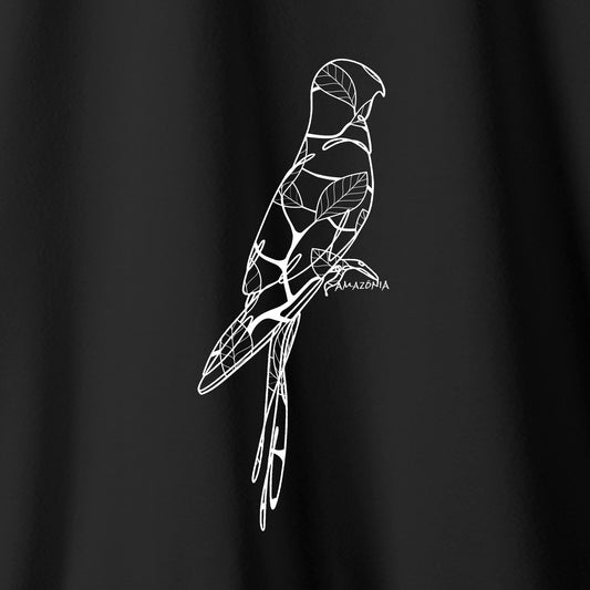 Camiseta Amazônia LINES MACAW - PRETO - cód 2153