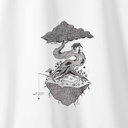 Camiseta Amazônia SONHOS À LINHA - BRANCO - cód 2155