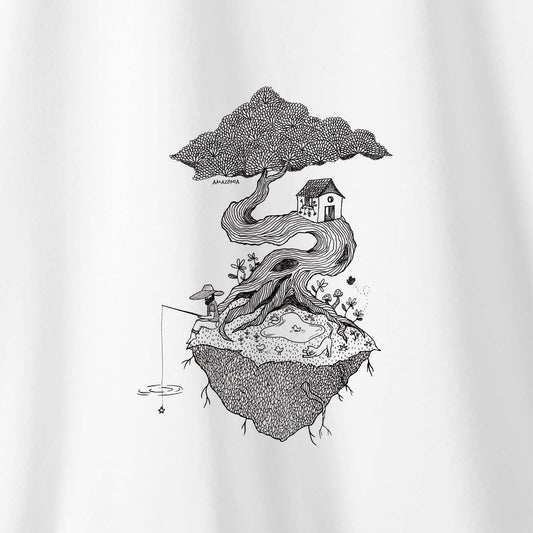 Camiseta Amazônia SONHOS À LINHA - BRANCO - cód 2155