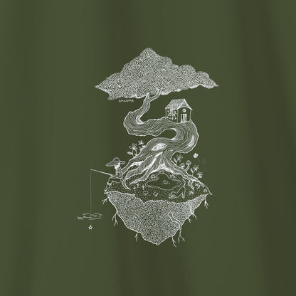 Camiseta Amazônia SONHOS À LINHA - VERDE ESCURO - cód 2155