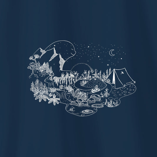 Camiseta Amazônia GUARDIÃO DA FLORESTA - AZUL MARINHO - cód 2157